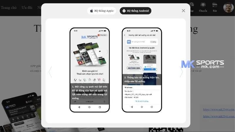 Hướng dẫn chi tiết cách tải app MK.com cho mọi hệ điều hành
